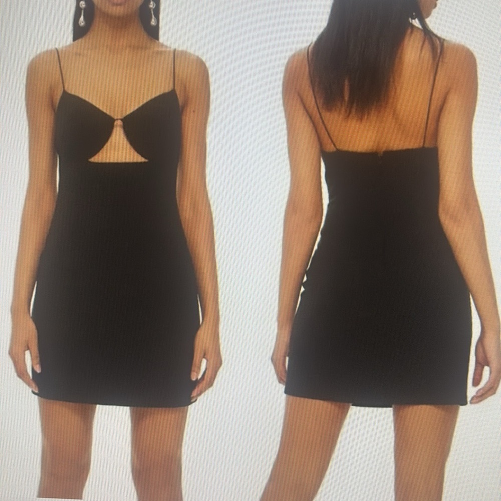 NWT Women’s Topshop  Black cutout dress. Size 10